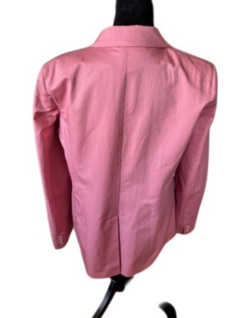 Max Mara Weekend Pink Single Breasted Cotton/Linen Blend Blazer EUC 14 - Picture 2 of 6